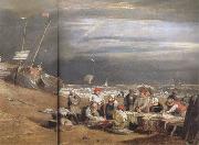 Joseph Mallord William Turner Fishermen at sea (mk31) oil painting artist